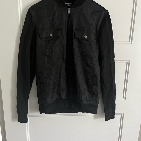 MICHAEL Michael Kors Men's Black Bomber Jacket - Picture 3 of 9